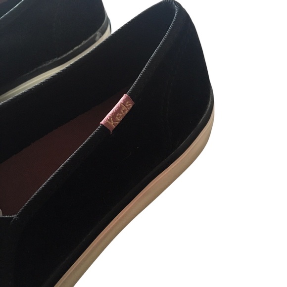 Keds Slip on Black Velvet Sneakers | 8 - Picture 3 of 7
